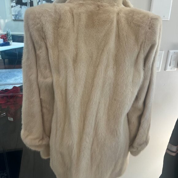 Vintage SAGA Mink Coat – Maison Blanche Size 12 - Picture 8 of 12